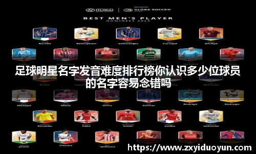 足球明星名字发音难度排行榜你认识多少位球员的名字容易念错吗